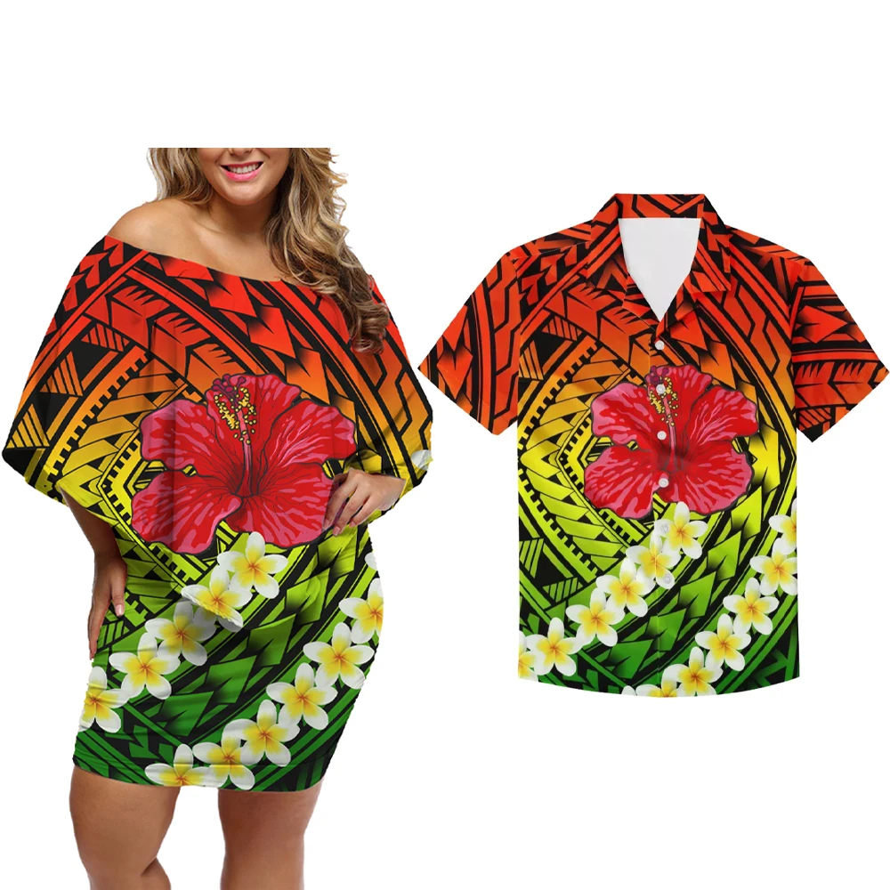 Matching Couples Clothes, Polynesian Matching Clothes, Hawaiian Outfits,  Party Matching Clothes for Couples 