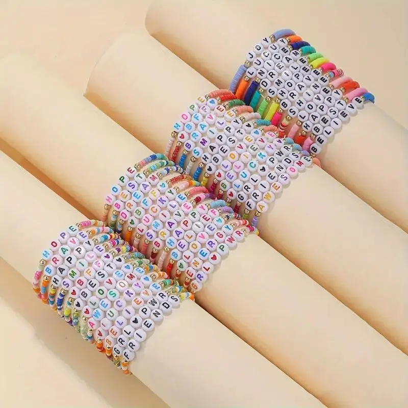 Inspired Letter Words Friendship Bracelets Customizable