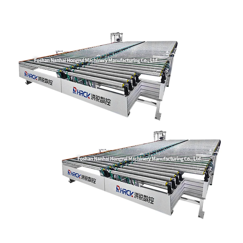 Double row straight roller table of Hongrui stable conveying edge banding machine