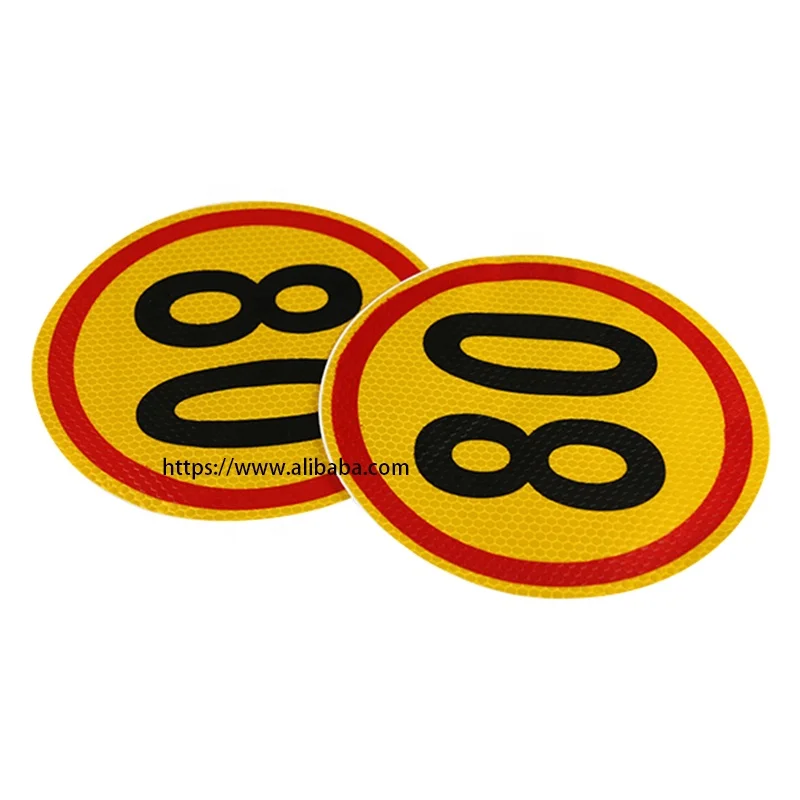 Custom Cheap Car Reflective Speed Limit Sign  Vinyl  Stickers