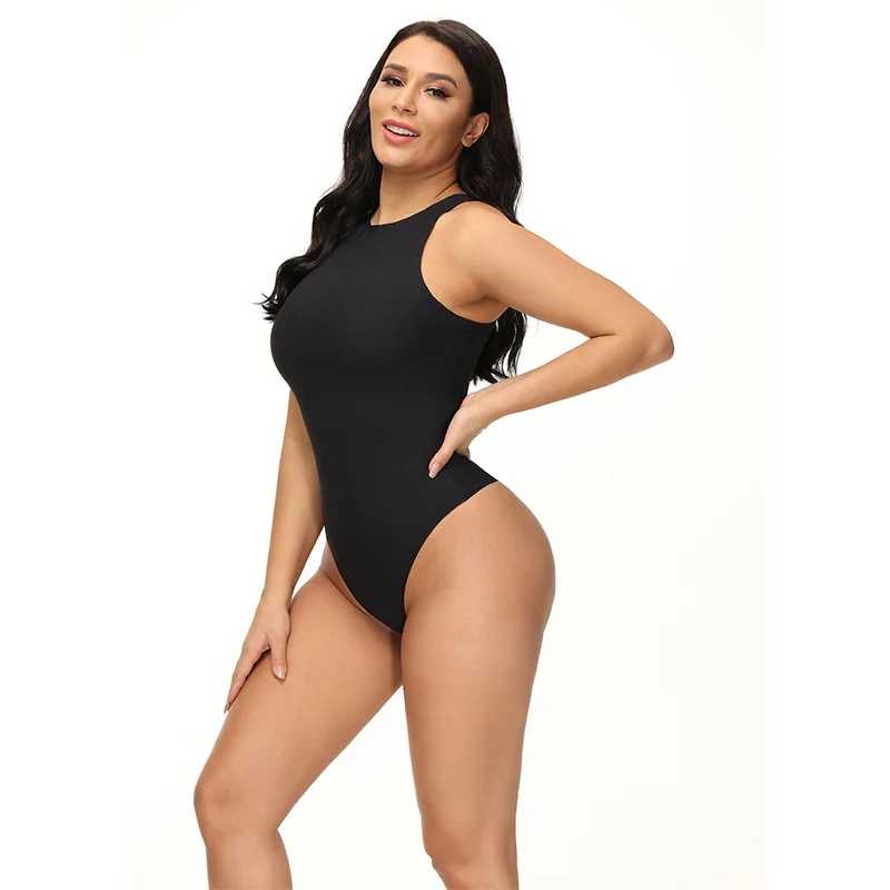 ZOYIAME New Seamless Bodysuits High Cut Leg Shaping Thong Underwear Sleeveless Sculpting Bodysuit Shaper for Women Manufacturer