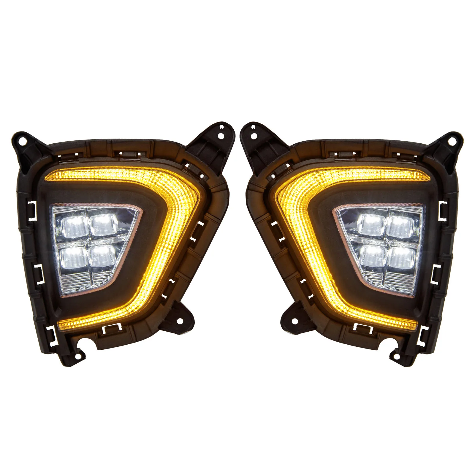 New Design Led Daytime Running Light Drl Fog Lamp Cover for Creta Ix25 2018