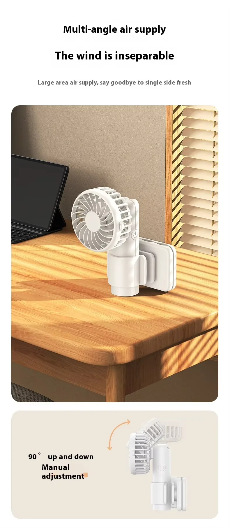 Table Fan, Portable, 5 V, Battery - detail 16