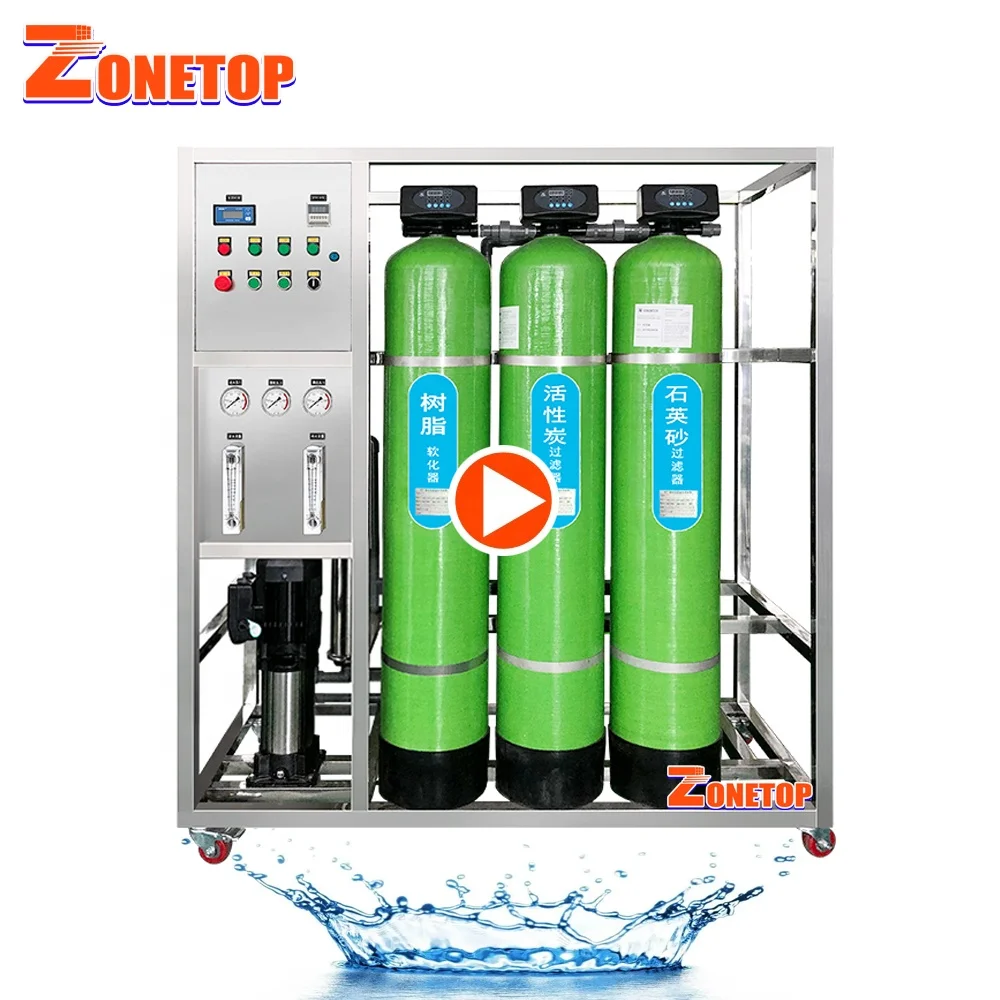 500L/Hour 1T 2 Ton 2000LPH 3000LPH Brackish Water Ro System Treatment Plant