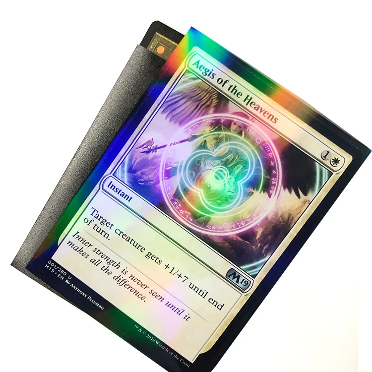 Hologram NEW Professional Card Sleeves Precise Fit for MTG Pokemon 100pack  White