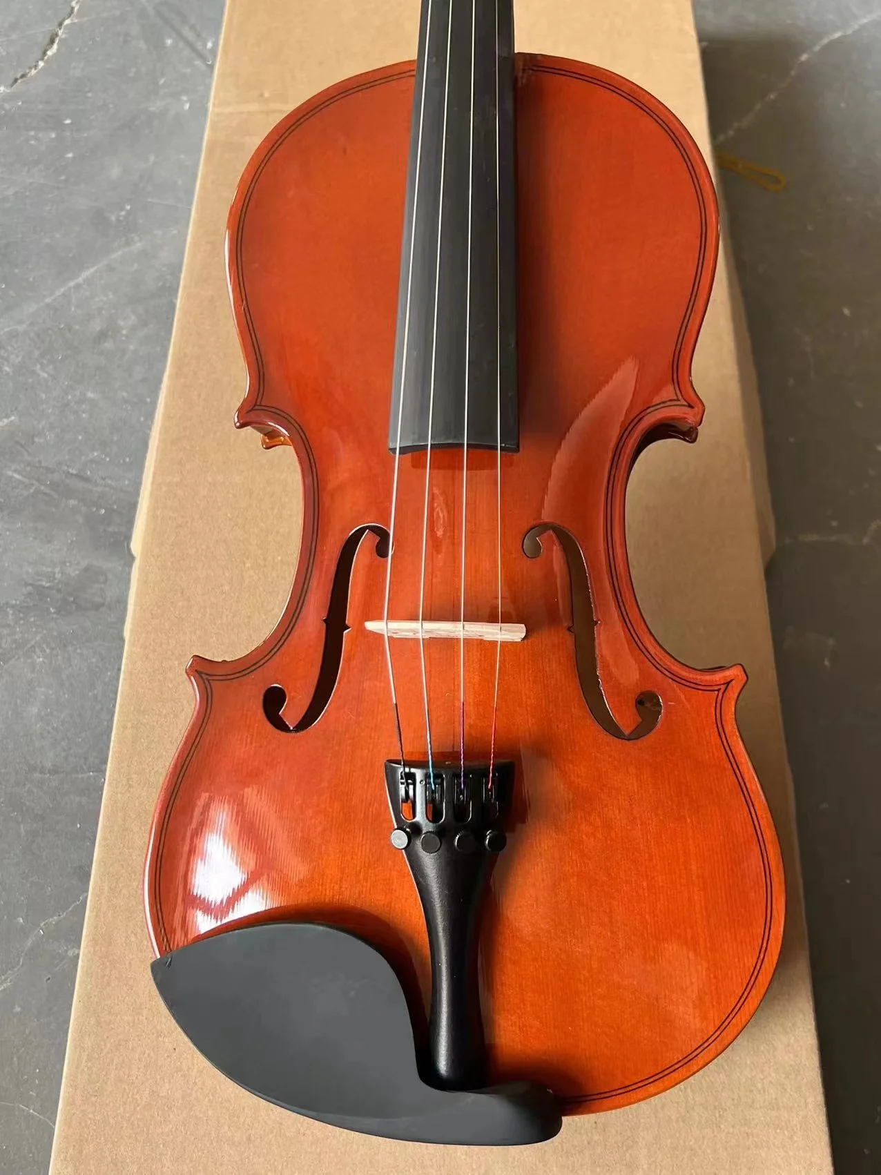 Tiger Pattern Matte Plywood Violin Flame Maple Low Price Violin 4/4