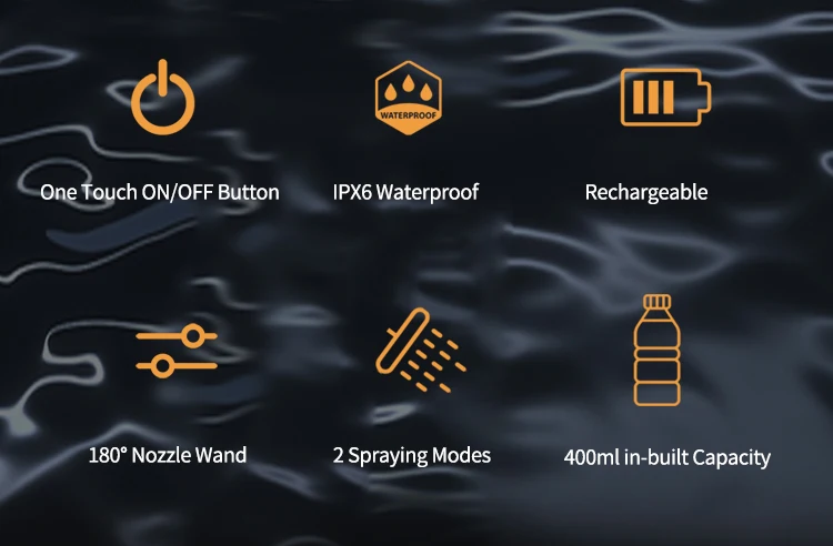 Best-selling Leakproof Portable Bidet with 400ML Storage Bottle, High Pressure Electric Travel Bidet IPX6 Handheld Bidet Sprayer factory