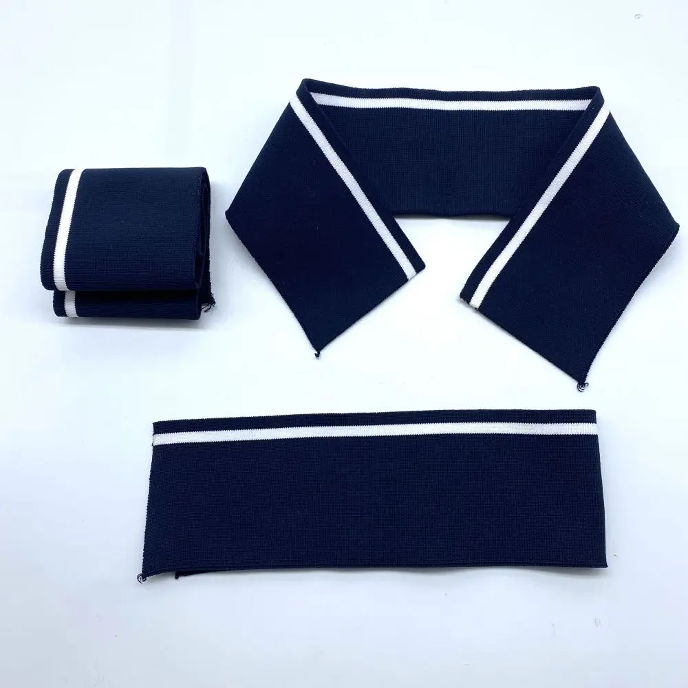 Source Factory High Quality 100% Cotton Fabric Rib Ribbed Sport Wear Jacket Collar Cuff