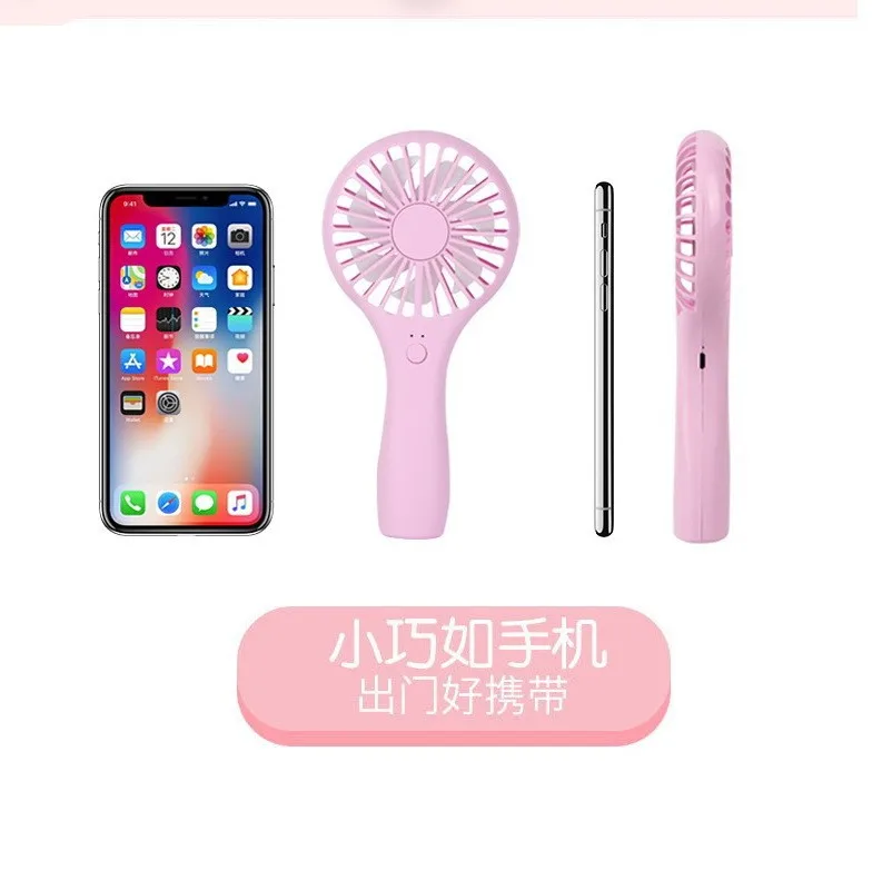 Allogogo Mini Portable USB Rechargeable Handheld Lollipop Fan 5V Air Cooling Fan Summer Outdoor Garage Hotel Three Wind Box US