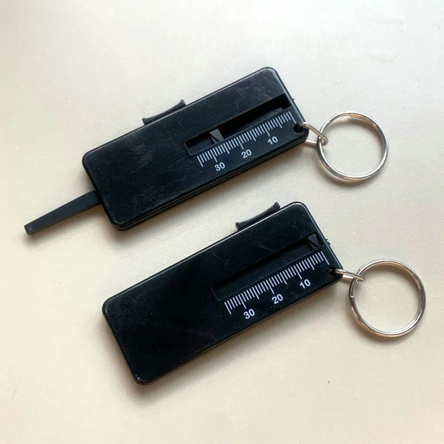 Мини брелок для измерения пластиковых шин с логотипом на заказ