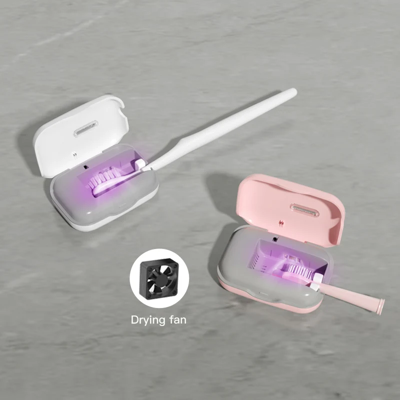 Высококачественная зубная щетка, портативная УФ Мини зубная щетка, УФ-очиститель с функцией сушки