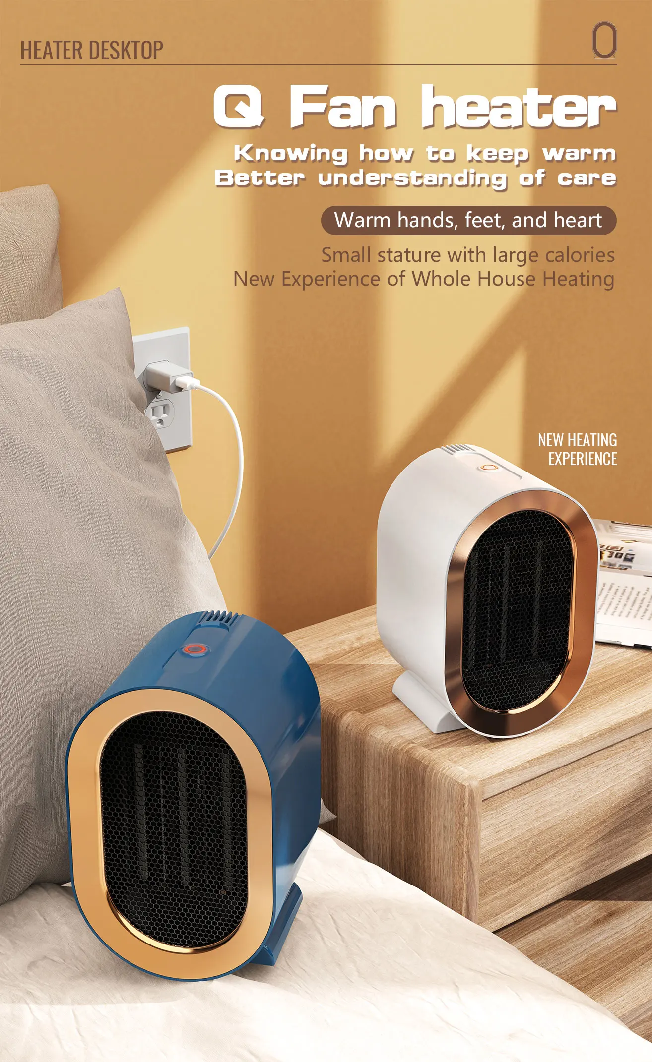 product jr 1200w portable electric fan heater warmer winter indoor desktop heater quick heating household space air hot electric fan-2