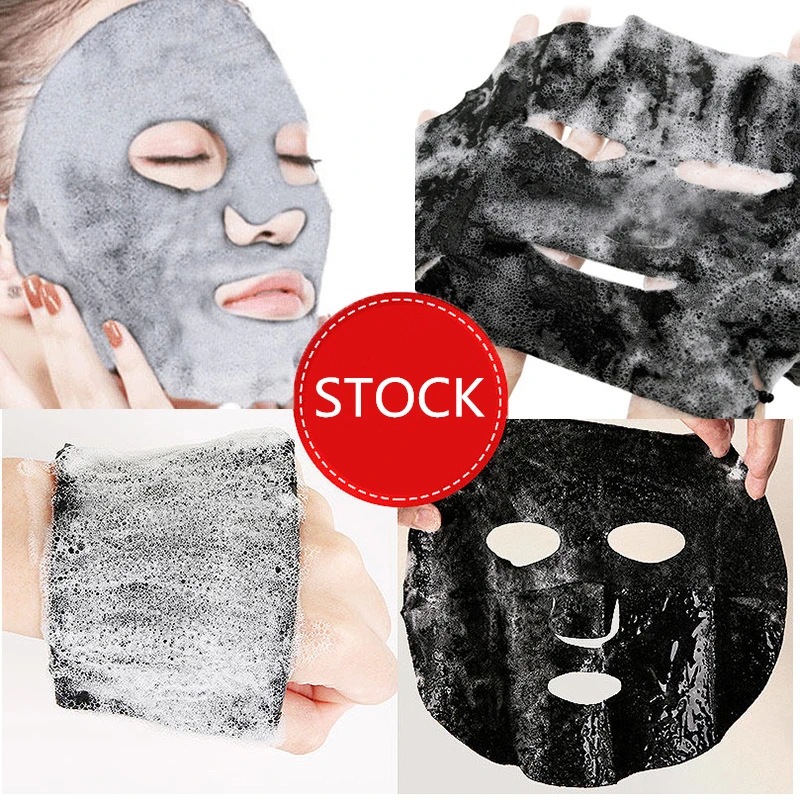 Images A Bubble Oil Control Face Mask Sheet With Bamboo Charcoal.