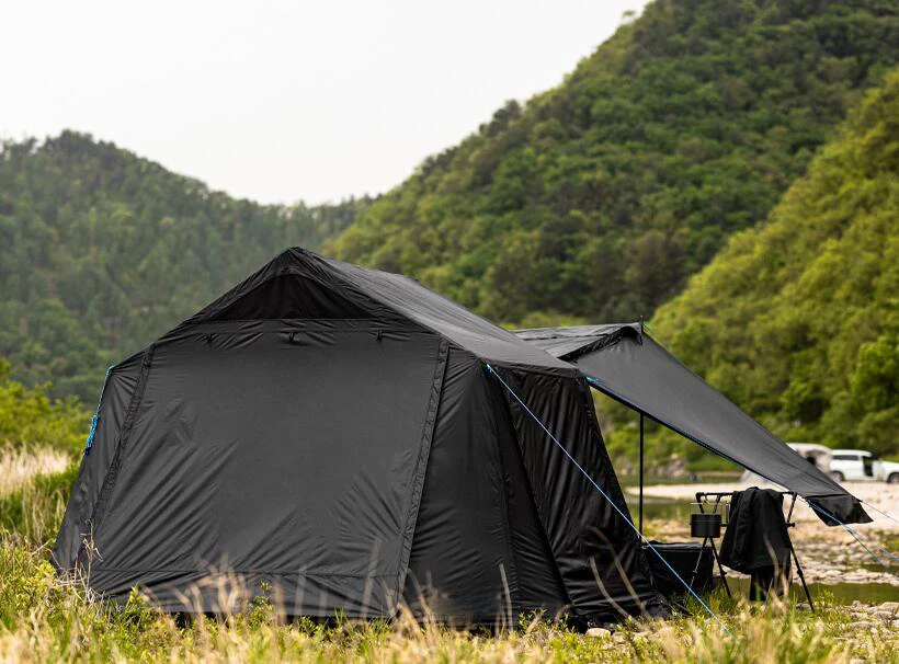 Big House Shaped Tents Camping Outdoor Waterproof Hot Sale Black ...
