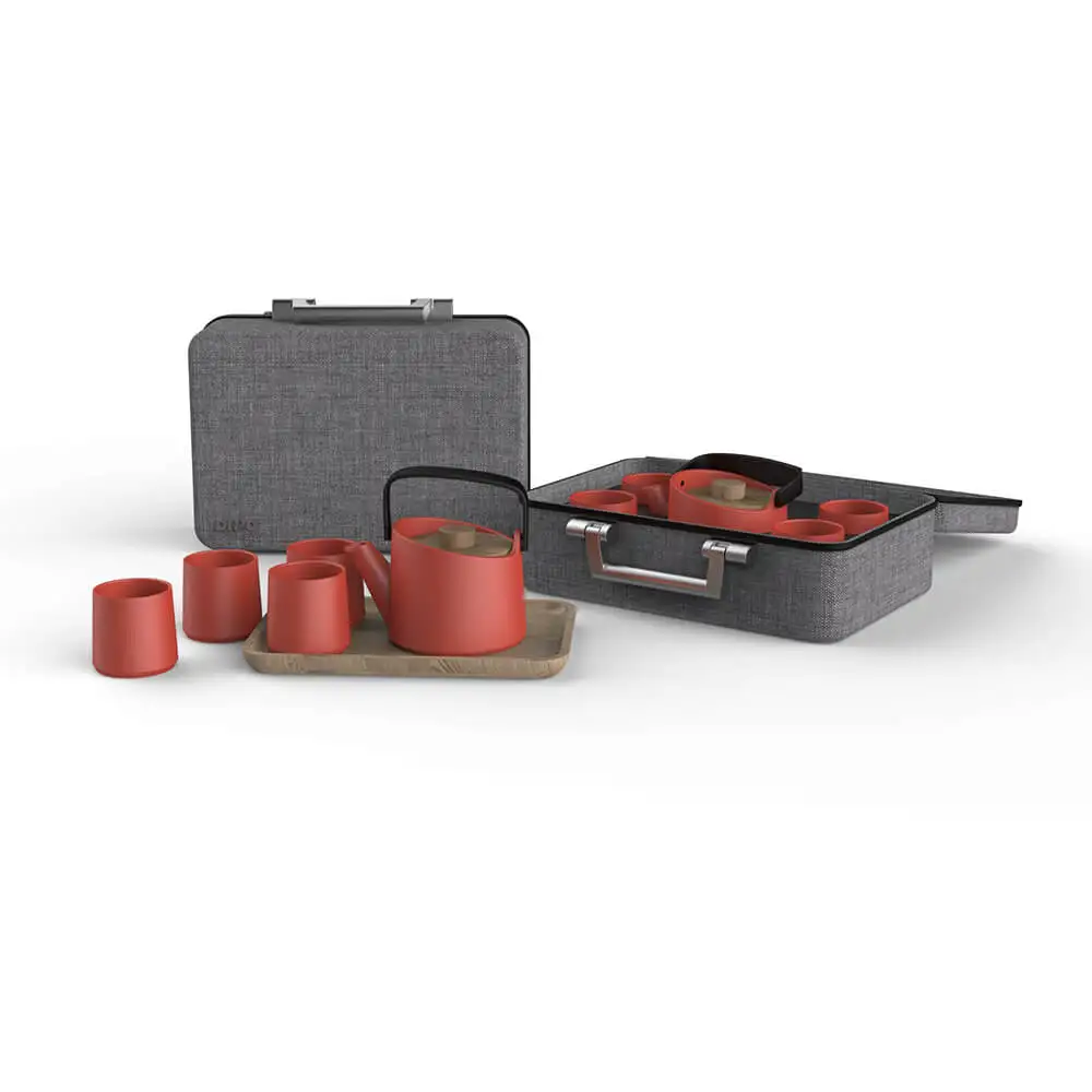 Clay Classic Doouble Cover Tea Set Accessories Price Tea Set Plain White for 6 Persons Black Tea Guangzhou