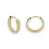 RECTANGLE TUBE HOOP EARRINGS 1X2X14mm PLAIN