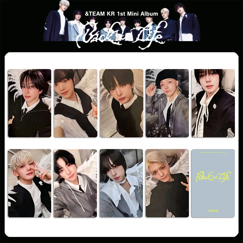 9Pcs/Set KPOP &TEAM Back to Life Mini Album US Ver Selfie Lomo