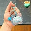 Portachiavi luminoso a forma di granchio cartoon - cane blu dalle grandi orecchie