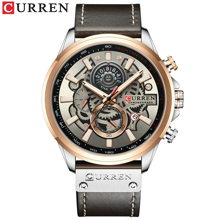 Acquista CURREN Orologio con cinturino in acciaio Orologio da lavoro