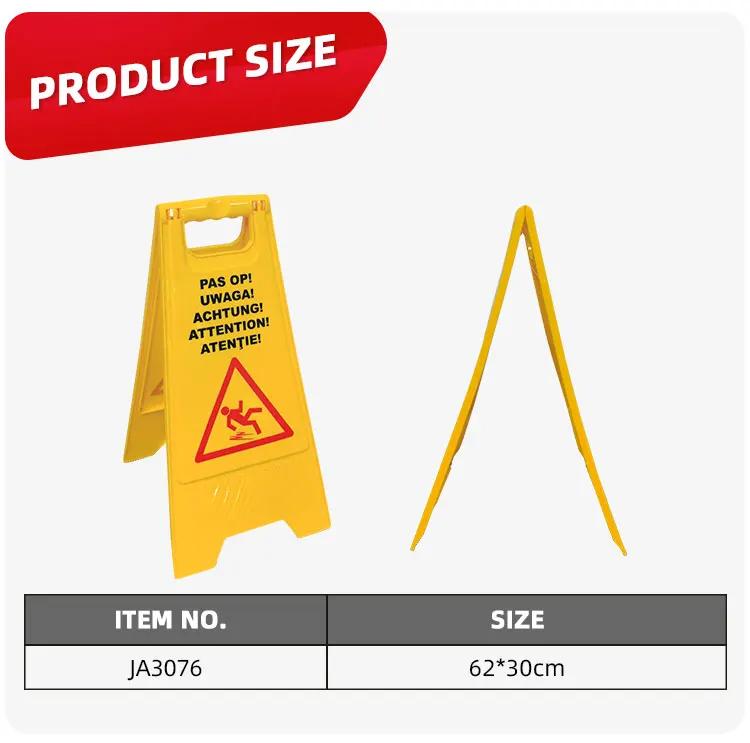 Customized color foldable PP safety caution board plastic warning sign no parking sign wet floor sign manufacture