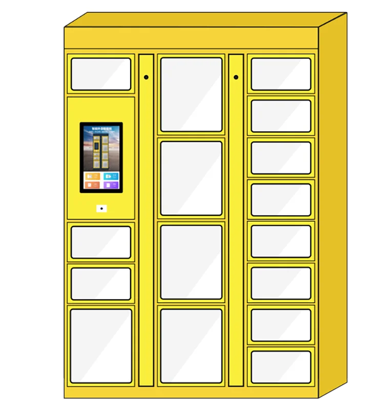 Best Seller  Double-sided Opening Intelligent Food Locker 24-hours Self Service Picking up Food Deliver for Restaurants