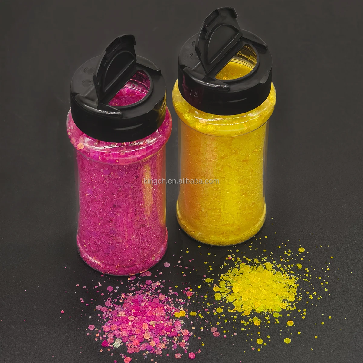 product wholesale newest 2oz shaker pet rainbow bulk chunky glitter mix for nails christmas snowglobe high shine iridescent glitter-8