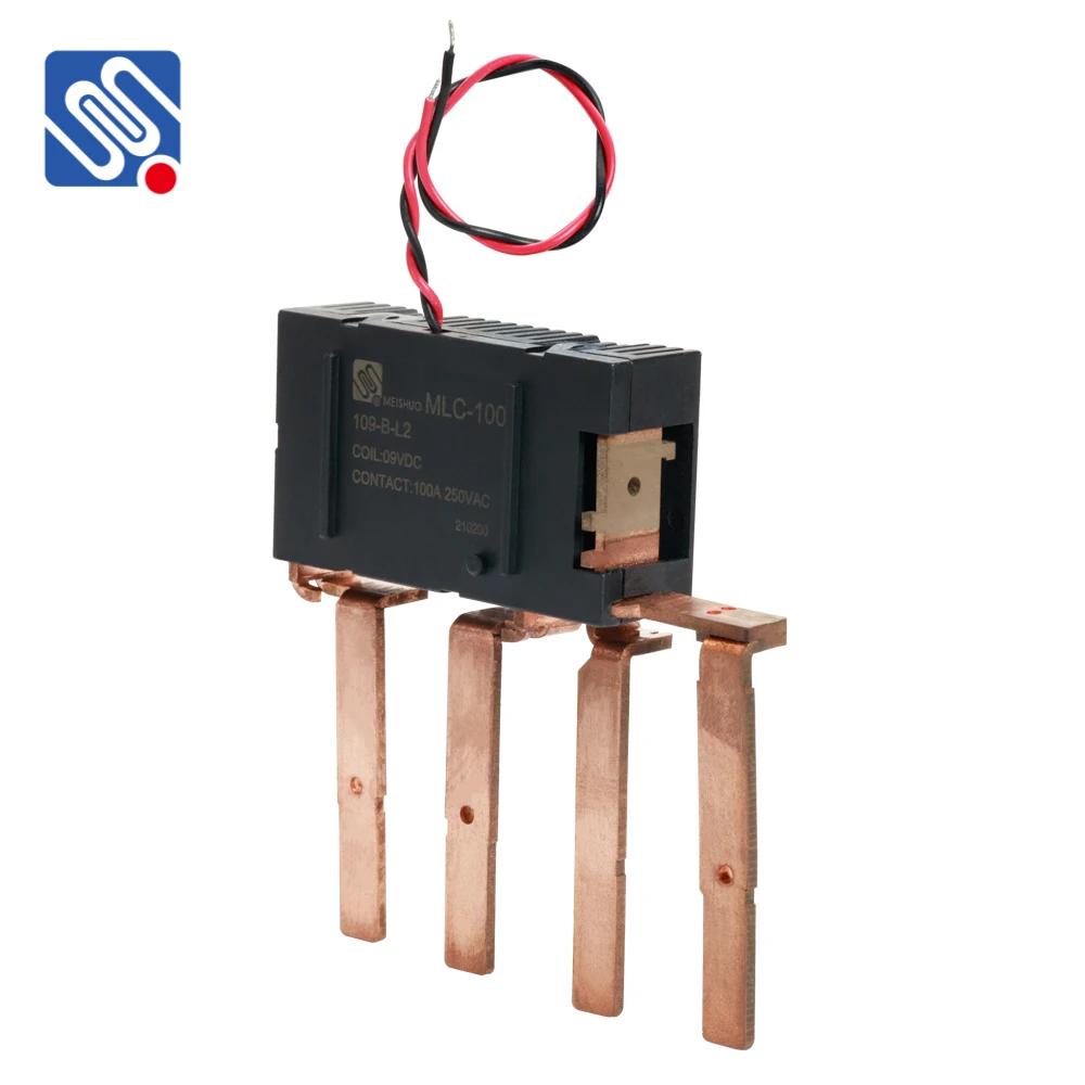 Meishuo MLC-100-109-B-L2 Micro Magnetic Latching Relay 9VDC 100A High Power for Smart Meter Miniature Size Sealed Protection