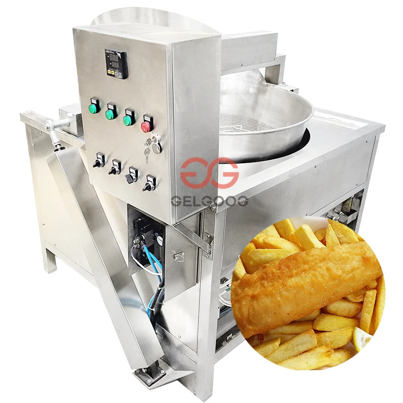 Automatic Fried Onion Processing Line Rings Deep Fryer Onion Frying Machine