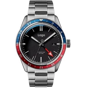 Custom logo 150M Water Resistance Classic Men NH34 GMT Luxury Watch Full Customizable Automatic Watches Men Luxury Brand