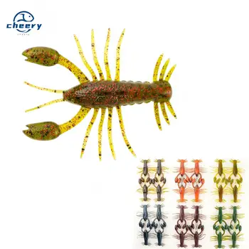 Cheery 8cm 8.7g Silicone Floating Multi-Leg Shrimp Lure for Carp & Saltwater Fish-Fly Fishing Soft Bait Without Hooks – Soft Lure – view 2