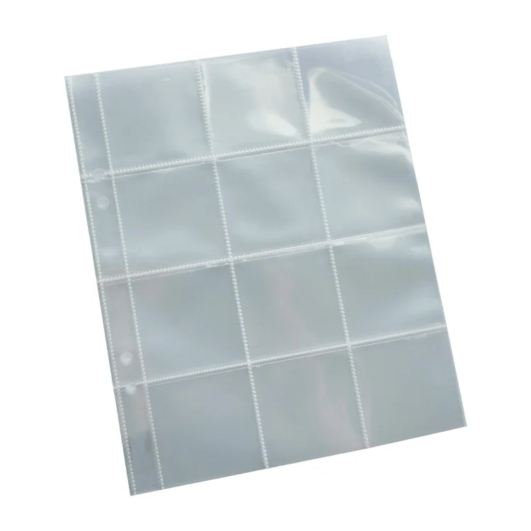 Transparent Pp Frosted Sticker Card Pocket Sleeves Baseball Photo Black  Collector Card Album Binder
