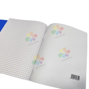 A5 Blue Texture Notebook 96 Pages Staple Binding Woodfree Paper Soft Cover for Kazakhstan Market Student Exercise Book