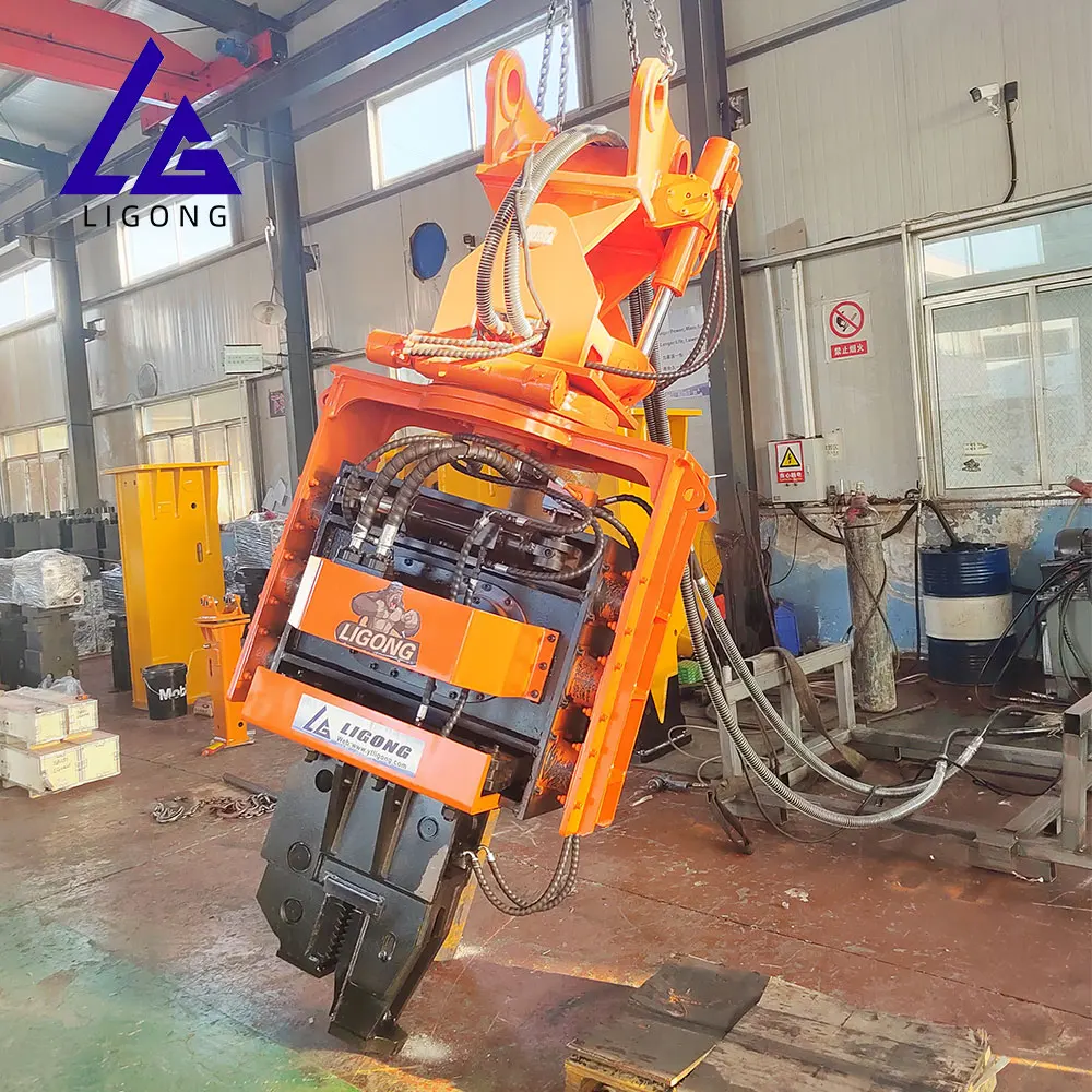 Side Clamp Pile Driver Pile Driving Attachment for Excavators Side Grip Pile Driver