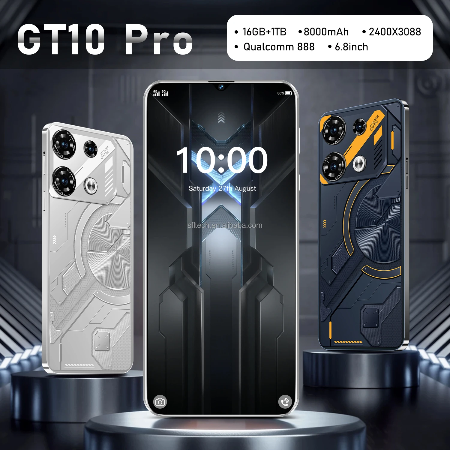 Factory Directly Original GT10 Pro 16G+1T Telefon 5g Smartphone China Mobile Phone 4g Android Smartphone