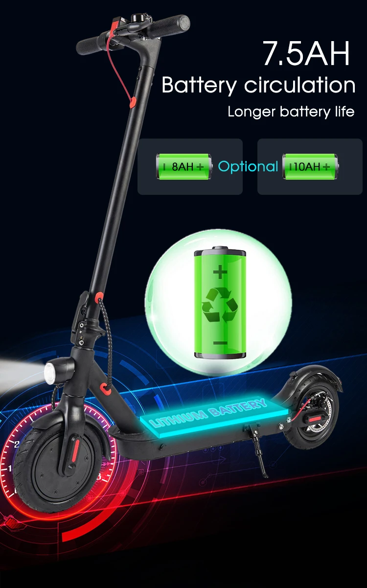 Maxwheel E9D 350w Motor 7.5ah Lithium Battery Scooter 3 Seconds Fast