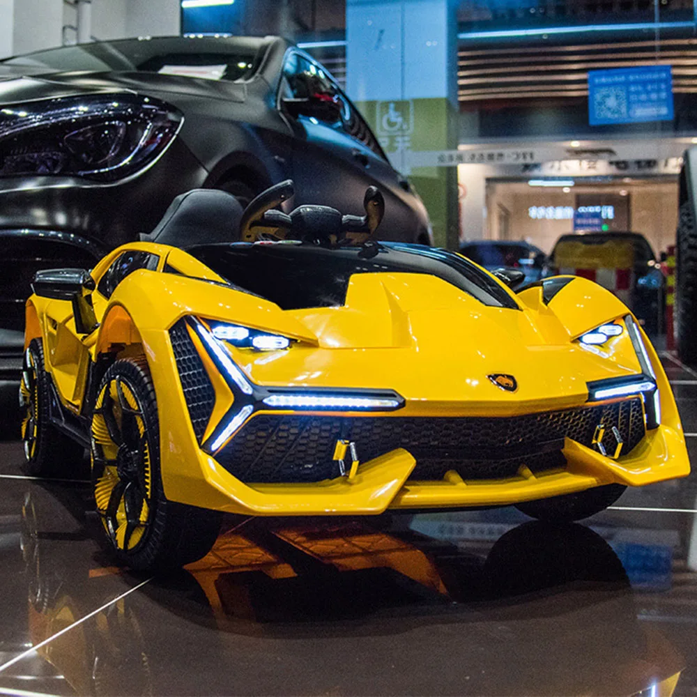 Best Selling Children's Electric Four-Wheel Remote-Controlled 2-4 Years Boys Girls Kids Ride-On Rechargeable Metal Toy Car