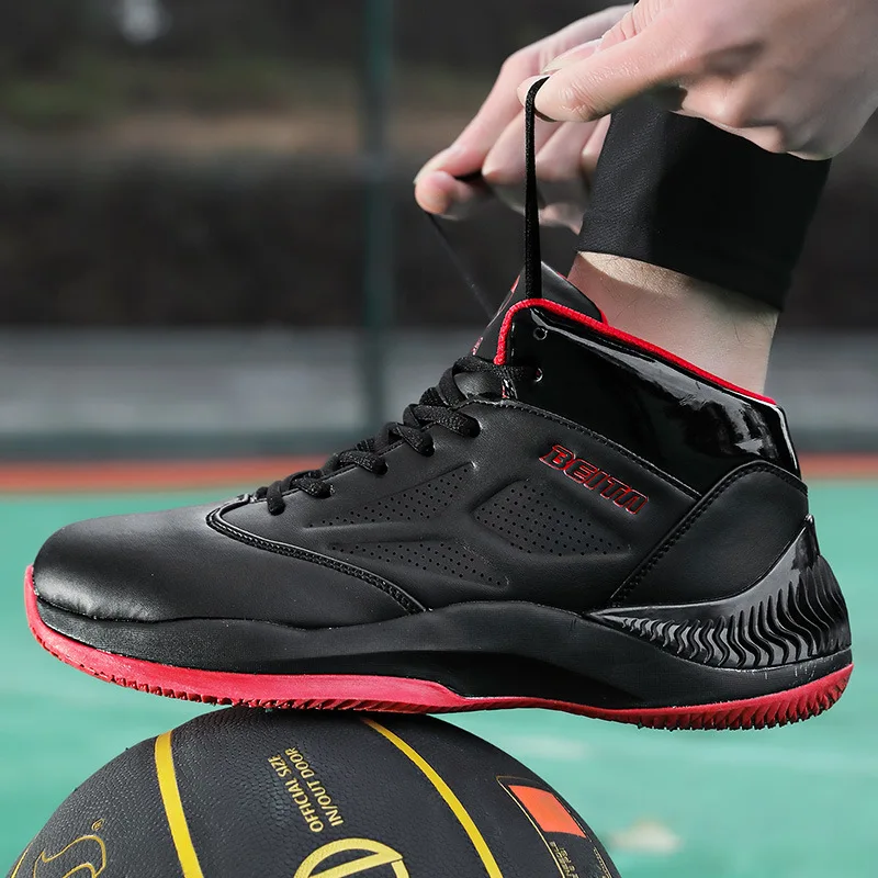 Big Size14 Chaussures de Basketball Leather Breathable Latest male Sports Shoes