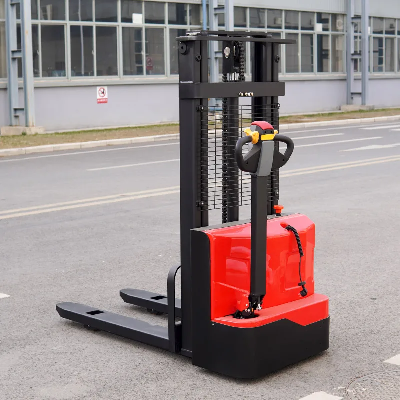 Warehouse Euippment 3 Way Stacker 1 Ton 1.5 Ton Seated Stand on Electric Forklift Stacker with 3m 4m 5m 6m 7m 10m Height