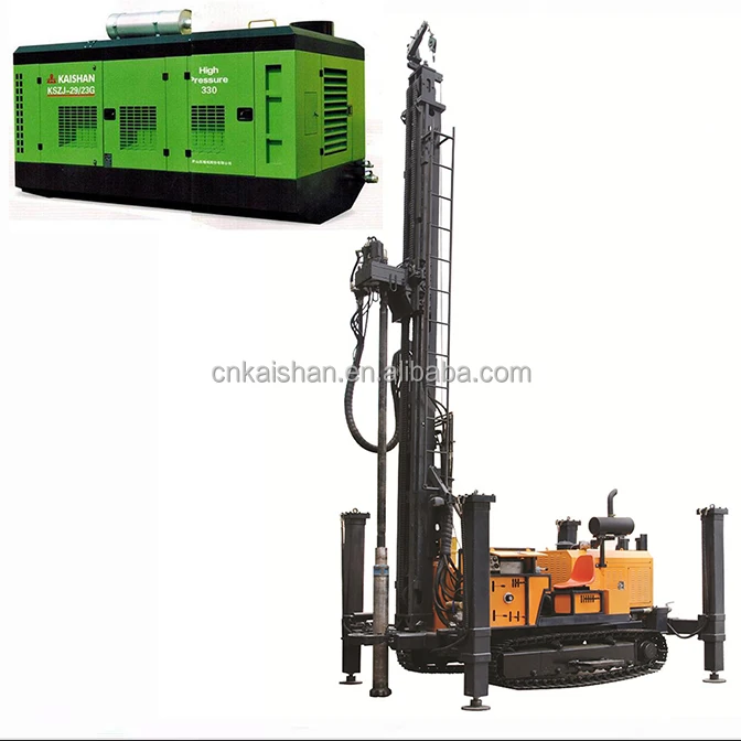 
 350 depth deep borehole water well drilling rig  / DTH water well drilling rig