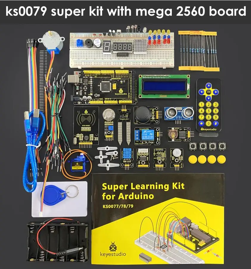 Keyestudio Super Starter Learning Kit for Arduino Sensor Kits For Mega ...