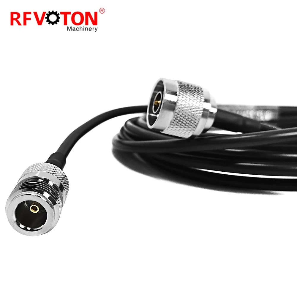Fabriklieferung N-Stecker männlich zu N-Buchse weiblich WTR240 240 Koaxkabel HF-Stecker HF-Koaxial-Jumper-Kabelbaugruppe Kupfer Messing