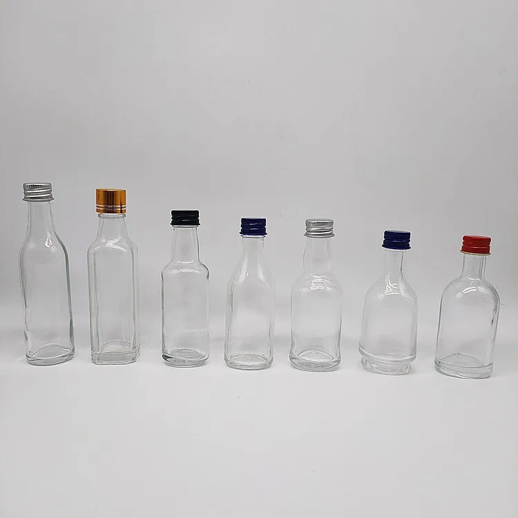 New Transparent Glass Wine Bottle High White Glass Liquor Bottle Ice Wine Bottles For Alcoholic