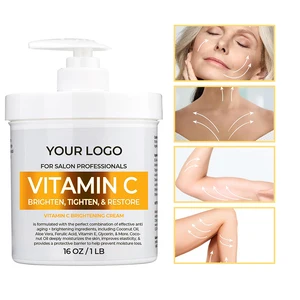 Organic Aloe Vera Ferulic Acid Vitamin C Whitening Cream Shea Butter Daily Rejuvenating Solution for Brightening Hydrating