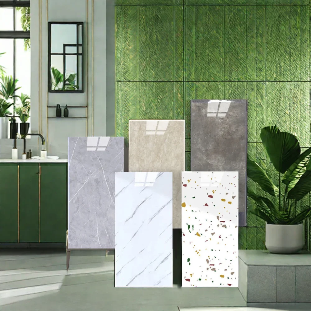 2025 Striped Marble PVC Wall Panels - Eco-Friendly Self-Adhesive ...