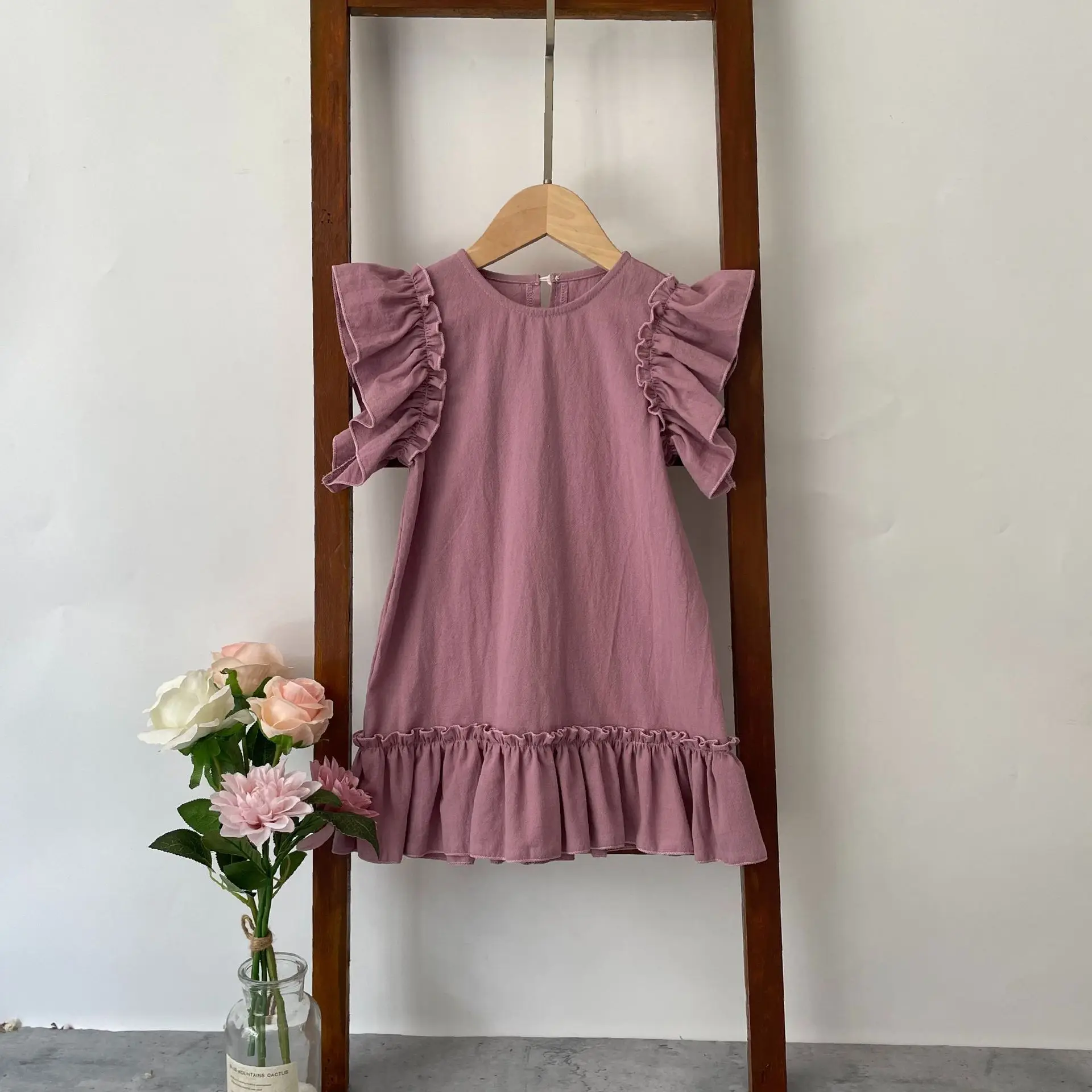 maxi dress with cut out Cutout Frilly Maxi Dress