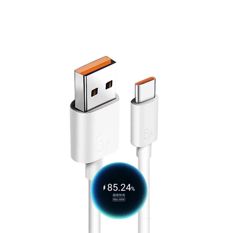 Original for Huawei 6A USB Type c Supercharge Cable Real Max 66w Usb Type c  Charger Universal Usb-C Fast Charging Cable