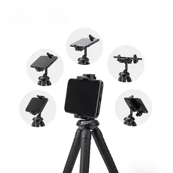 Universal Phone Tripod Mount Adapter With Cold Shoe Phone Holder Clip for Tripod Flexible Tripod Phone Holder Clip detail image