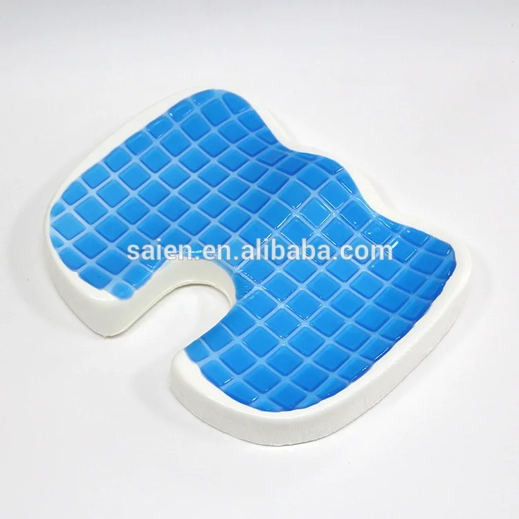 Hot Sale Memory Foam Tpe Seat Gel Cushion Comfort Coccyx Orthopedic