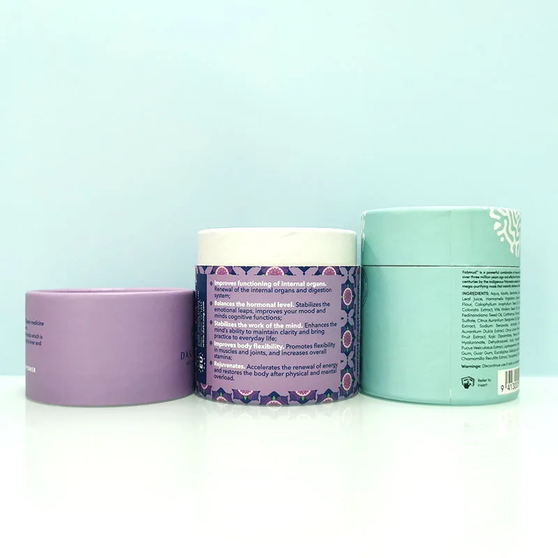Packaging Tube for Cosmetic Soap Container Kraft Paper Luxury Cardboard PAPER Tube Custom Beauty Packaging Round JZPACKING