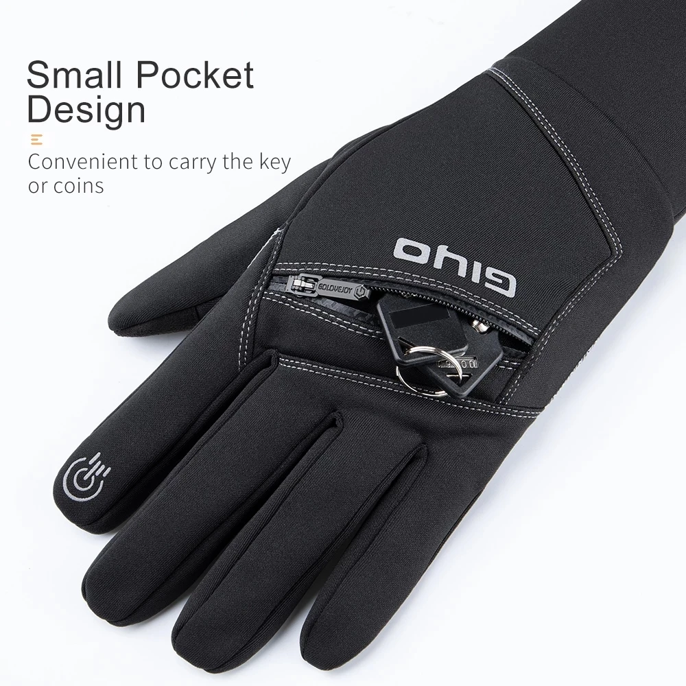 Зимние теплые флисовые велосипедные перчатки с длинными пальцами унисекс для горного и дорожного велосипеда